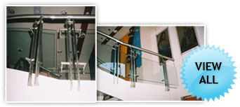 Stainless Steel Railings with horizontal pipes